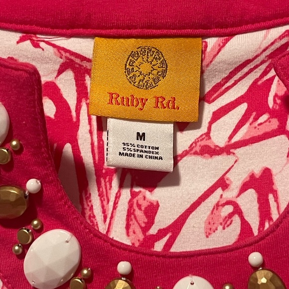 Ruby Rd Ladies Tunic Top Sz M - Picture 4 of 4